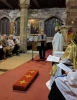 Being greeted by Hodnet Deanery Lay Chair Sandra Birchell